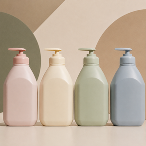 500 mL HDPE Plastic <b>Pump</b> <b>Bottle</b> Cosmetic Dispenser Container for Lotion Shampoo Skin Care Packaging - Product Image 4