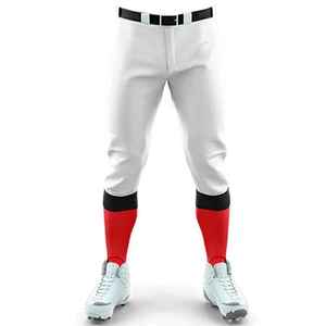 Conjunto de Camiseta de Béisbol Personalizada para Hombre, Rayas Rojas, Negras y Blancas, Sublimada, Poliéster, Manga Corta, Todas las Temporadas, Talla Adulto - Product Image 3