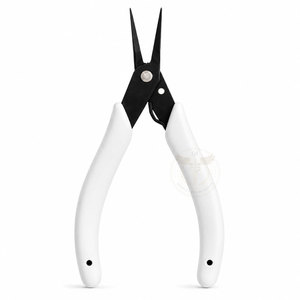 Alicates de Punta Angulada Xuron 450BN, Acero Inoxidable, Mango Blanco, Precisión Fina, para Joyería, Electrónica, Fábrica OEM, CE ISO - Product Image 1