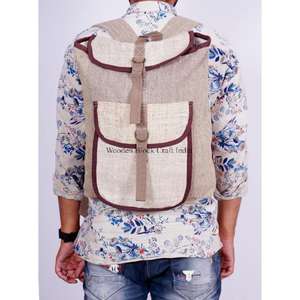 Sac à dos vintage unisexe tendance, motif élégant, fermeture éclair et boucle antivol, idéal pour l'école et l'usage quotidien - Product Image 4