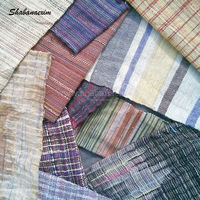 Tissu en coton Khadi classique pour housse de canapé de salon, rideaux unis faits à la main de chambre à coucher en tissu indien