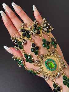 Parures de bijoux afghanes vintage en argent plaqué, de haute qualité, faites à la main, au design magnifique et personnalisé, pour mariage - Product Image 4