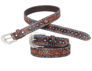 Cinturón Unisex Personalizado de 10 Piezas, Estilo Western, Cuero de Vaca de Primera Calidad, Diseño Floral Grabado a Mano, Envío Inmediato, Moda Casual de Negocios para Hombre - Product Image 3