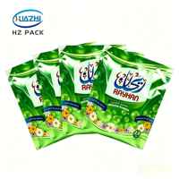 Sachet de lessive en poudre personnalisé imprimé, 500g, 1Kg, 3KG, à soufflet latéral, scellé à chaud, haute qualité, résistant à l'humidité
