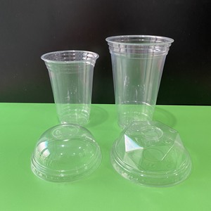 Factory Direct Cheap Custom Logo PET Single Wall <b>Plastic</b> <b>Cups</b> Flat/Dome Lids Hot Cold <b>Drink</b> Coffee Tea Juice Takeaway <b>Cups</b> - Product Image 5