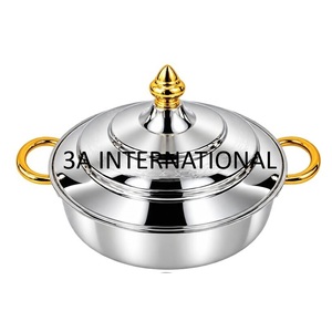 Marmite isotherme à double paroi pour la restauration, design imprimé émaillé, avec poignées dorées - Product Image 6