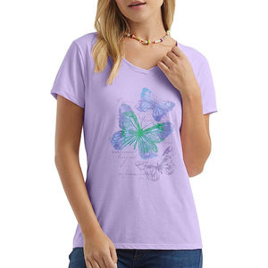 Camiseta de Mujer de Alta Calidad, Impresión Digital, Transpirable, 100% Algodón, Corta, Ecológica, Verano, Diseño Personalizable, Venta al Por Mayor - Product Image 5