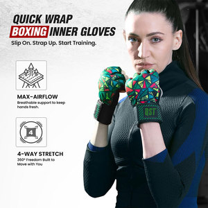 Guantes de Boxeo Profesionales de Gel con Cierre de Gancho y Bucle de Ajuste Rápido, Ligeros, Transpirables, Lavables y No Tóxicos - Product Image 5