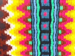 Tapis de selle en laine doublé polaire à motif zigzag coloré Manaal Enterprises, polyester, tout usage, équipement d'équitation western, noir - Product Image 3