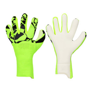 Guantes de Portero de Fútbol Econex Sports, de Cuero, con Dedos Completos, Antideslizantes, Transpirables, Impermeables, con Cierre de Velcro, Unisex, Verdes - Product Image 3