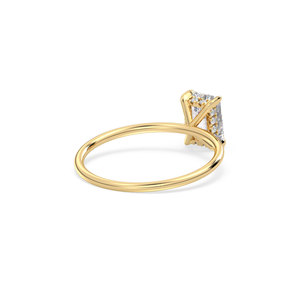 Bague de fiançailles REYES personnalisée en argent sterling 925 avec moissanite taille radiant de 1,04 carat pour femme, bijoux certifiés GRA - Product Image 4