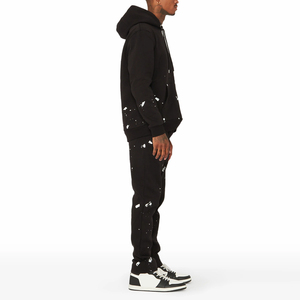 2025 Custom Streetwear Premium Quality Bulk Quantity Quick Dry Sporty Autumn <b>Men</b> <b>Flare</b> Tracksuit Regular Fit Fleece Polyester - Product Image 2