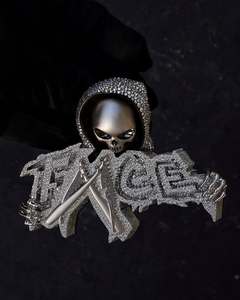 Custom Letter Pendant Rhodium Plated Moissanite Hip Hop <b>Iced</b> <b>Out</b> Sterling Silver 925 <b>Chain</b> Pendant - Product Image 1