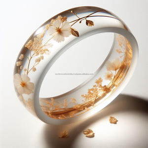 กําไลข้อมือเรซินแฮนด์เมดเครื่องประดับชาติพันธุ์ที่สวยงามสําหรับผู้หญิงศิลปะที่หรูหราวัสดุน้ําหนักเบาและการออกแบบที่มีสไตล์ - Product Image 4