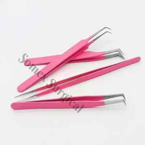 OEM Professional <b>Eyelash</b> Extension <b>Tweezers</b> with Anti-Magnetic High Quality Stainless Steel <b>Eyelashes</b> <b>Tweezers</b> - Product Image 6