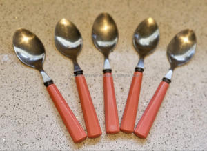 Cuchara y tenedor de acero inoxidable más vendidos con cubiertos de mango de diseño Simple para cuchara de té y café de boda - Product Image 5