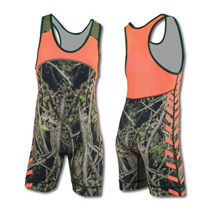 Combinaison de lutte personnalisée imprimée, extensible, en spandex/polyester, coupe-vent, respirante, séchage rapide, légère, sans manches, col rond - Product Image 2