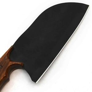 Cuchillo de Cocina JEXMOO OEM Hecho a Mano, de Acero al Carbono de Grado Industrial, Multifuncional, con Patrón Decorativo, Funda de Cuero - Product Image 6