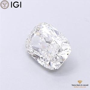 Diamant de laboratoire CVD 1,00 CARAT, taille coussin, avec certificat IGI, couleur F, clarté VVS2, pour pièce maîtresse haut de gamme - Product Image 4