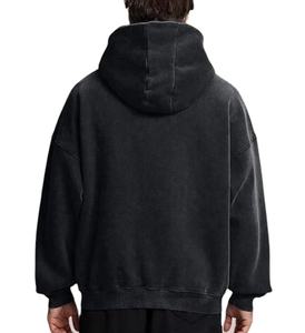 Sweats à capuche délavés vintage pour hommes, top des ventes, sweats à capuche zippés en coton épais délavés à l'acide pour hommes, surdimensionnés, amples - Product Image 2