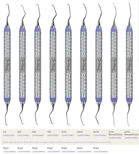 Ensemble de 9 curettes et détartreurs manuels Hu_Friedy, instruments chirurgicaux dentaires efficaces pour le traitement dentaire en clinique - Product Image 1