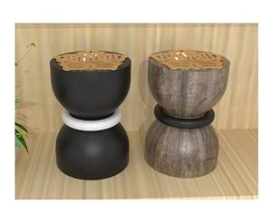 Quemador de Incienso Bakhoor de Madera de Acacia Nuevo 2025, Aroma a Rosa, 4x4x6cm, Color Personalizable, Diseño de Medio Oriente para Fragancia del Hogar, Ramadán - Product Image 1