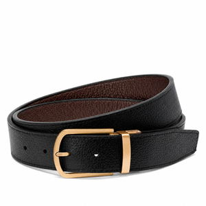 Ceinture décontractée pour homme en cuir PU, boucle à ardillon en alliage, ceinture réglable tendance, largeur 3 cm, longueur 110 cm - Product Image 1