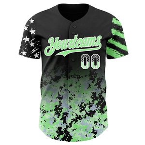 Camiseta de Béisbol Personalizada con Bandera de EE. UU. en Negro, Camuflaje Blanco-Púrpura Degradado, Estrellas y Rayas, Dos Tonos, Auténtica, 100% - Product Image 5