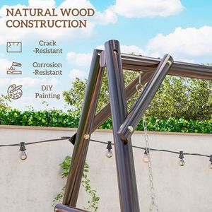 Supporto a telaio ad A per sedia sospesa da 660 libbre, per altalene da patio, per pittura fai da te, solo per patio e giardino, telaio per altalena da portico da 660 libbre - Product Image 6