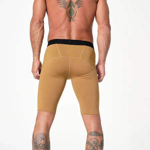 Pantalones Cortos de Compresión para Hombre de Alta Calidad, Ropa de Gimnasio, Venta Caliente, Precio Económico, Transpirables, Tejido de Lana Peinada, Logotipo Personalizado - Product Image 3