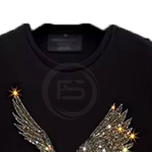 Camiseta con Pedrería de Diseño Moderno y Color Personalizado para Hombre, Camiseta con Pedrería de Secado Rápido para Uso en Exteriores - Product Image 5