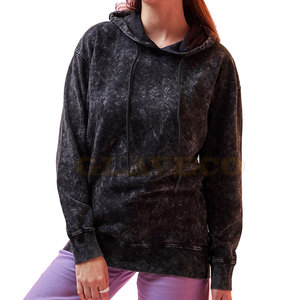 Wholesale Women Acid <b>Wash</b> Knitted Casual Winter Hoodies Quick Dry Anti-Wrinkle Long Sleeves Customizable - Product Image 5