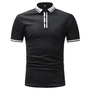 เสื้อโปโลผ้าฝ้าย100% สำหรับผู้ชายเสื้อโปโลปักลายแบบมีสไตล์ขนาดพลัสไซส์ - Product Image 2