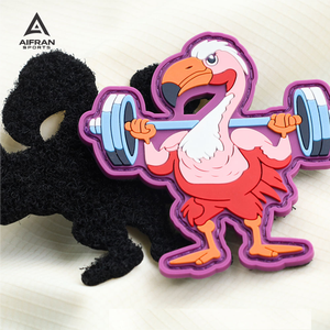 ป้ายซิลิโคนแบบกำหนดเอง AIFRAN ป้ายยาง 3 มิติ ป้ายโลโก้ PVC แบบนูน ป้ายติดเสื้อแบบ Hook and Loop สำหรับขายส่งเสื้อผ้า - Product Image 2