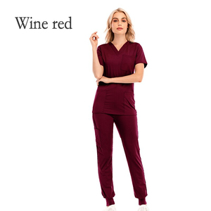 High Quality Summer Hospital <b>Nursing</b> <b>Scrub</b> Sets Custom Design Cotton Polyester Unisex Color Logo Wholesale Price Fleece Fabric - Product Image 6