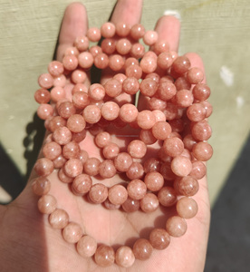ลูกปัดหินสวยโดมิกาลาริมาร์ลูกปัดหินลาริมาร์ธรรมชาติขนาด12มม. สร้อยข้อมืออัญมณีจาก Taj - Product Image 4