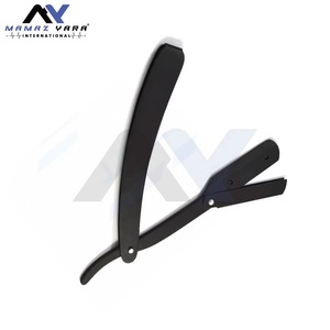 Professional Folding Straight Edge Barber Shavette <b>Razor</b> with Replaceable Blades Salon Grade Cut Throat Shaving Tool for <b>Men</b> - Product Image 2