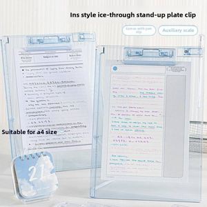Bloc de Notas Transparente Vertical A4 de Alta Calidad, Grueso, con Clip, Especial para Exámenes Estudiantiles - Product Image 3