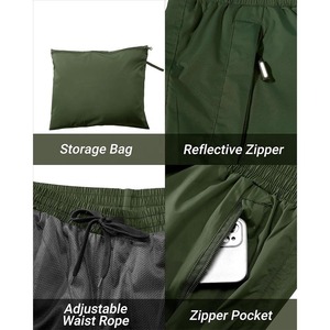 2026 Summer Breathable Eco-Friendly Windproof Waterproof <b>Raincoat</b> Pants for <b>Men</b>/Women High Quality Travel Rain Suit - Product Image 3