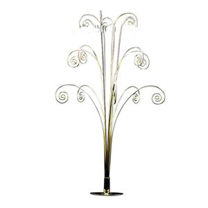 Supports de présentation de Noël en acier inoxydable de qualité supérieure, décorations festives pour la maison, éclairage LED métallique pour les fêtes - Product Image 1