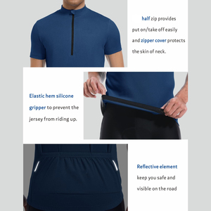 เสื้อจักรยานผู้ชาย ระบายความชื้น ป้องกันรังสียูวี แขนสั้น สำหรับปั่นจักรยานเสือหมอบ ระดับมืออาชีพ - Product Image 2