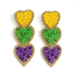 Nouvelles boucles d'oreilles pendantes faites à la main pour femmes, forme triangulaire classique, idéales pour les soirées - Product Image 4