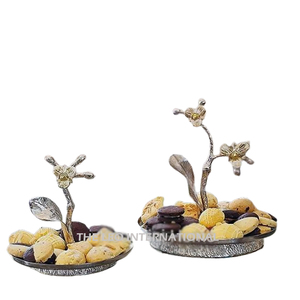 Eco Friendly 2 Tier Resin Epoxy Mold Modern Serving <b>Cake</b> Stainless Steel <b>Marble</b> Material <b>Cake</b> Display <b>Stands</b> for Wedding Events - Product Image 3