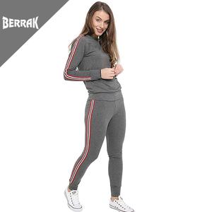 Womens <span class=keywords><strong>2</strong></span> pezzi imposta abbigliamento sportivo 2021 nuova cerniera tuta donne tuta due pezzi Set Casual Sport tuta Lounge usura tuta - Product Image 1
