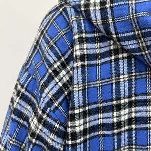 Sudadera de Forro Polar Grueso para Hombre, Reversible, de Doble Capa, con Cremallera, a Cuadros, de Corte Regular, Talla Grande, Bordada, para Invierno, Venta al por Mayor Personalizada - Product Image 5