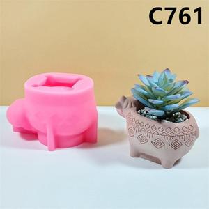 แม่พิมพ์ซิลิโคนรูปสัตว์การ์ตูนน่ารัก ลูกวัว กระถางต้นไม้ ไม้อวบน้ำ ตกแต่งภายในและภายนอกอาคาร วางบนโต๊ะ สร้างสรรค์ - Product Image 2