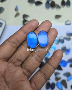 Lot de Cabochons en Labradorite Bleue 100% Naturelle de Haute Qualité, Poli à la Main, Prix de Gros - Product Image 4