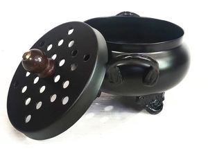 Quemador de incienso moderno de metal decorativo para fragancia de Oud, decoración de acento interior para sala de estar. - Product Image 3