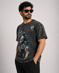 T-shirts pour hommes effet délavé, design unique, 100% coton respirant, prix de gros, avec services OEM - Product Image 3