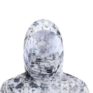 Sudadera con Capucha para Hombre, Diseño Nuevo, para Pesca, con Bolsillos Laterales con Cremallera, Diseño OEM, Ligera, de Manga Larga, Secado Rápido - Product Image 6
